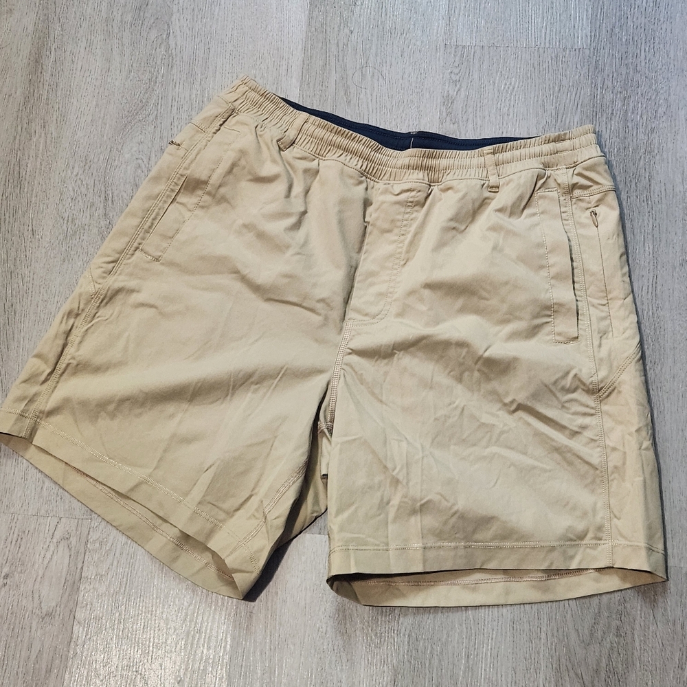 Birddogs Boom For Your Boomstick Shorts Men XLarge Beige Khaki Lined Casual  XL